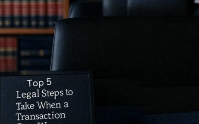 Top 5 Legal Steps to Take When a Transaction Goes Wrong